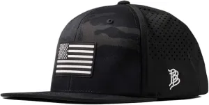 Branded Bills Vintage Old Glory PVC Performance, Lightweight, Comfortable Baseball Cap