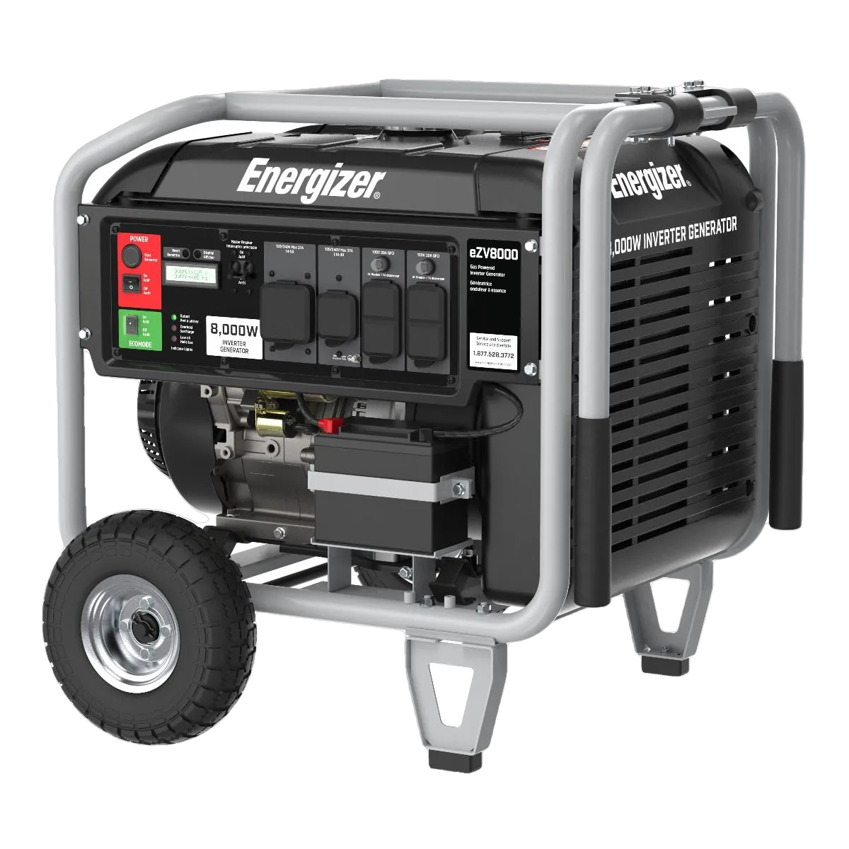 Energizer eZV8000 6500W/8000W Gas Powered Electric Start Inverter Generator New
