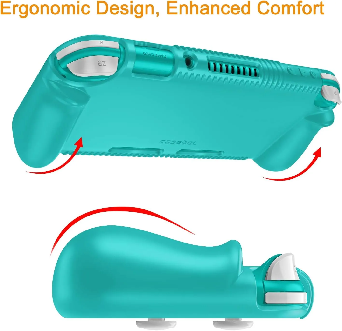 Fintie Case for Nintendo Switch Lite 2019 - Soft Silicone [Shock Proof] [Anti-Slip] Protective Cover with Ergonomic Grip Design for Switch Lite Console (Turquoise)