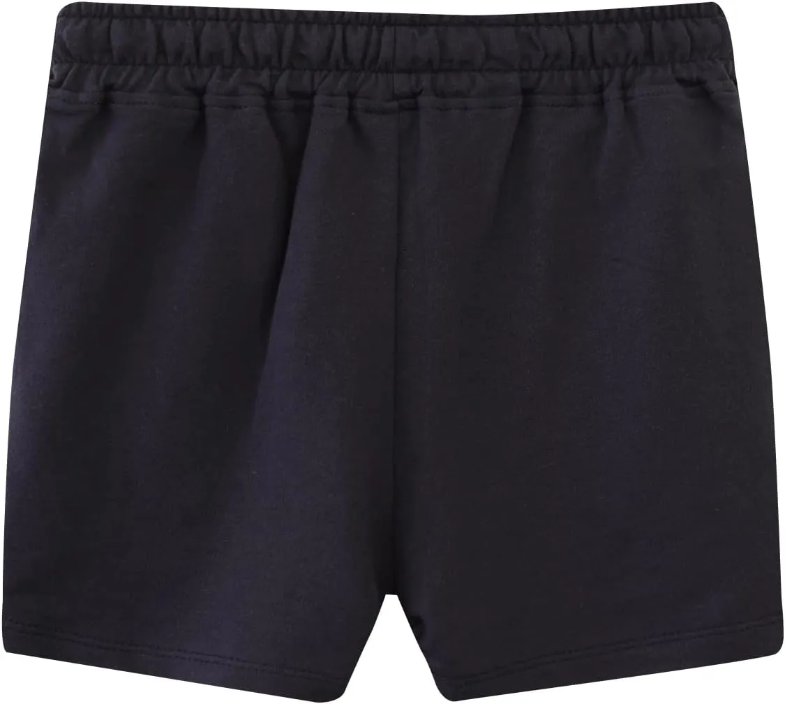 HILEELANG Toddler Boys' Shorts 3-Pack Summer Cotton French Terry Solid Adjust Pocket Shorts 12M-7Y