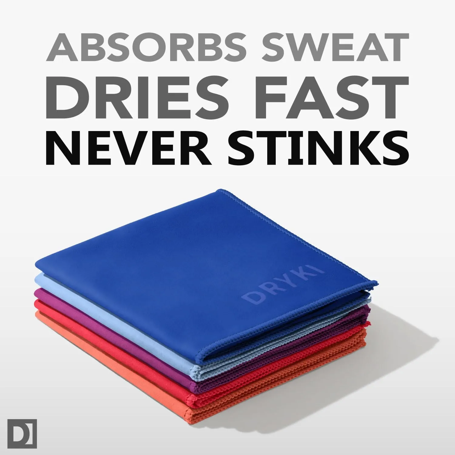 Sweat Absorbing Handkerchiefs - The Original Quick-Dry Microfiber Sweat Rags & Towels for Face, Hands, & Body - Perfect for Gym, Sports, and Work (Desert: 5 Pack)