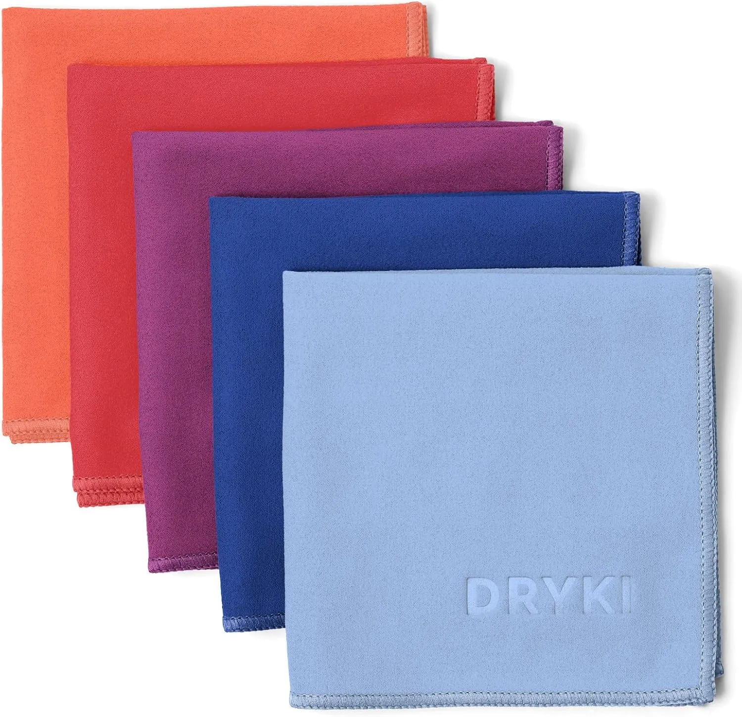 Sweat Absorbing Handkerchiefs - The Original Quick-Dry Microfiber Sweat Rags & Towels for Face, Hands, & Body - Perfect for Gym, Sports, and Work (Desert: 5 Pack)