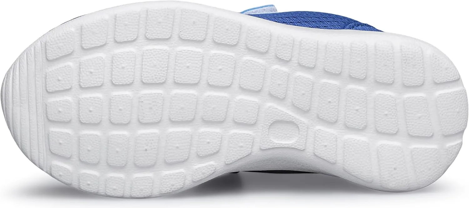 TOEDNNQI Boys Girls Sneakers Kids Lightweight Breathable Strap Athletic Running Shoes for Toddler/Little Kid/Big Kid