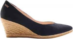 VISCATA Roses Espadrille Canvas Wedges Spain Handmade 2  Heel Woman Wedge Pumps with Organic Cotton Canvas and 100% Natural Jute Midsole for All Occasions: Casual, Work, Party