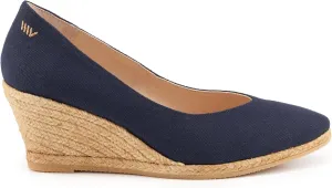 VISCATA Roses Espadrille Canvas Wedges Spain Handmade 2  Heel Woman Wedge Pumps with Organic Cotton Canvas and 100% Natural Jute Midsole for All Occasions: Casual, Work, Party