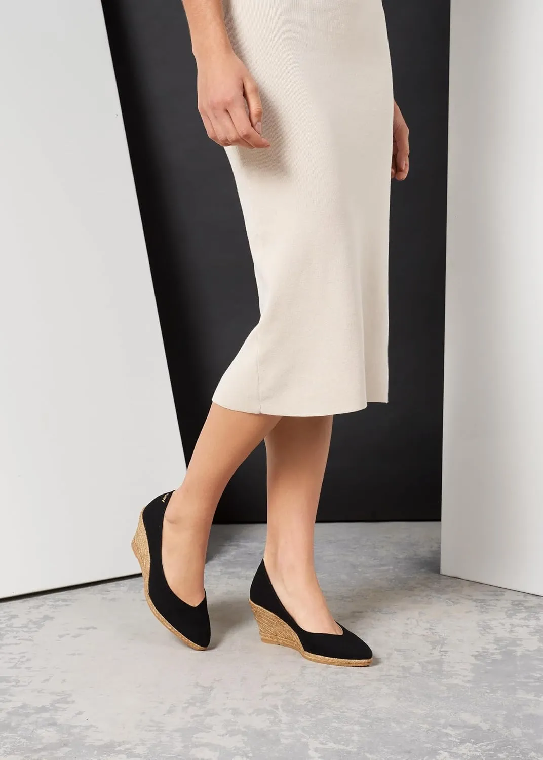 VISCATA Roses Espadrille Canvas Wedges Spain Handmade 2  Heel Woman Wedge Pumps with Organic Cotton Canvas and 100% Natural Jute Midsole for All Occasions: Casual, Work, Party