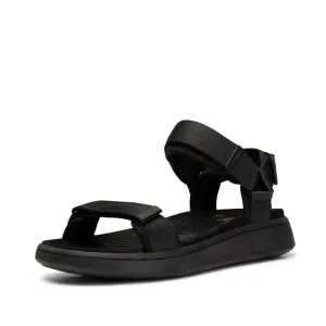 Woden Line Women's 3 Strap Sandal Black