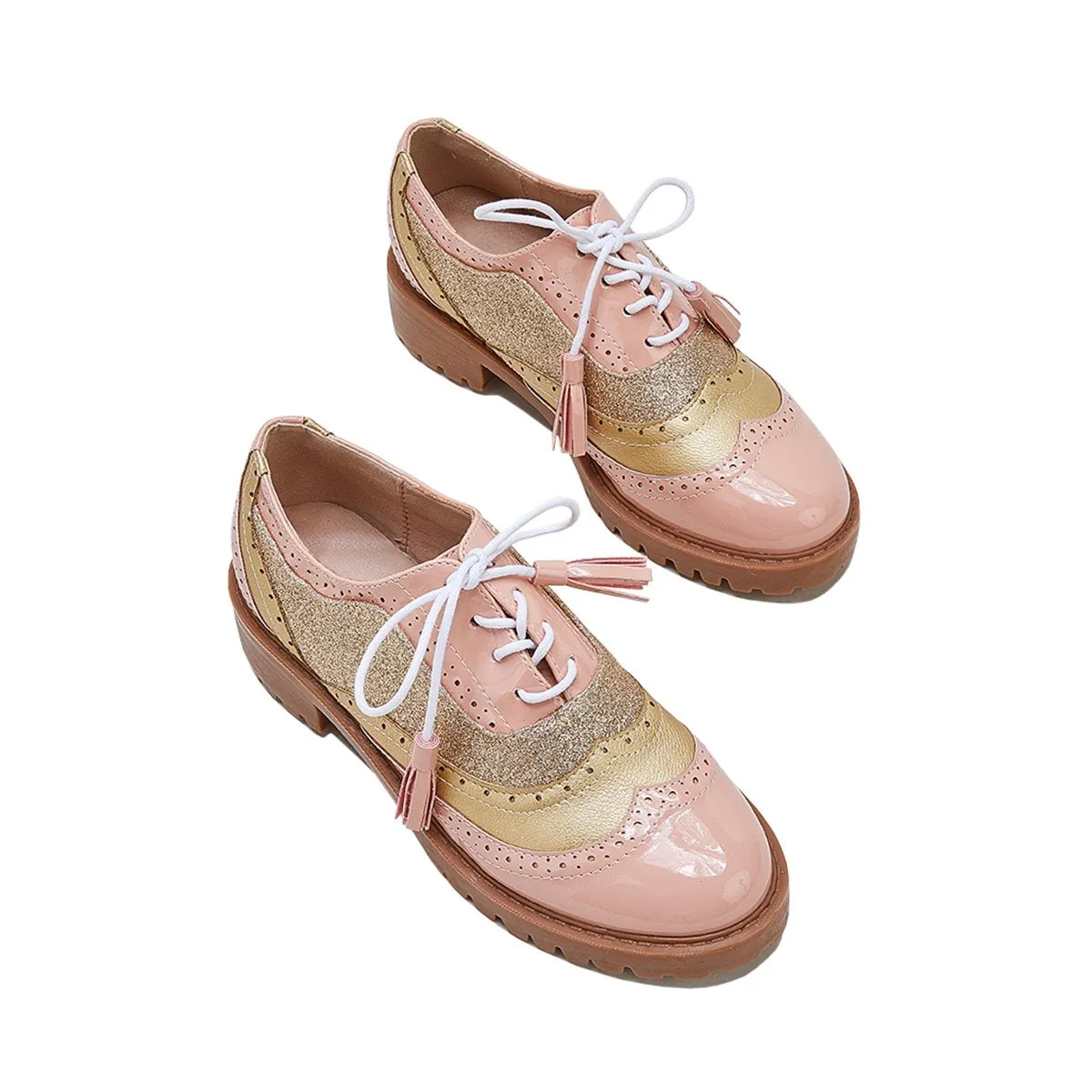 Women Vintage Oxford Brogues Shoes
