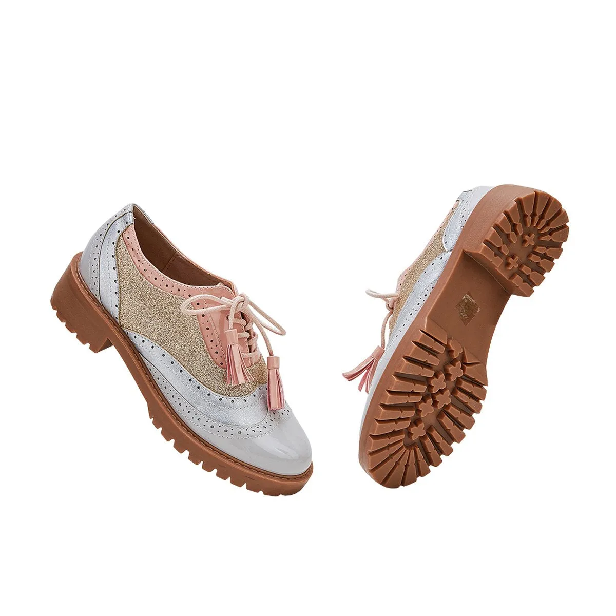 Women Vintage Oxford Brogues Shoes