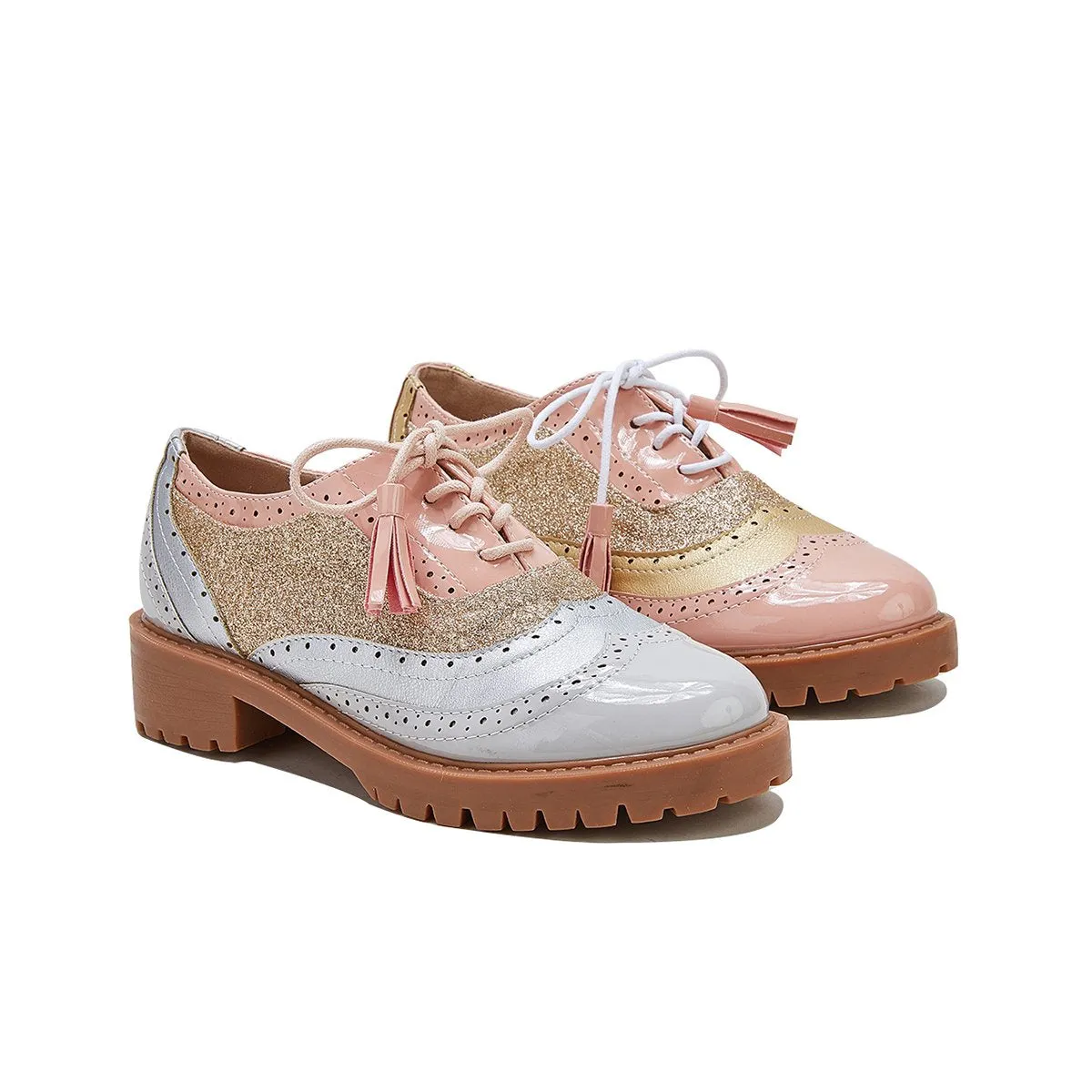 Women Vintage Oxford Brogues Shoes