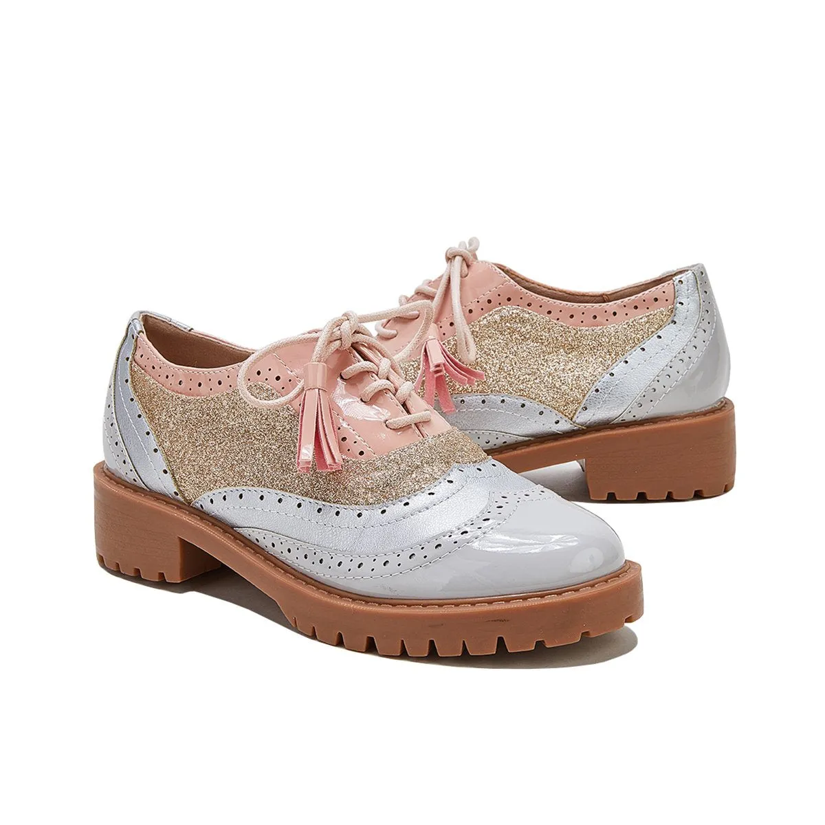 Women Vintage Oxford Brogues Shoes