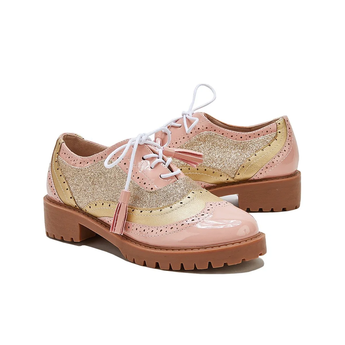Women Vintage Oxford Brogues Shoes