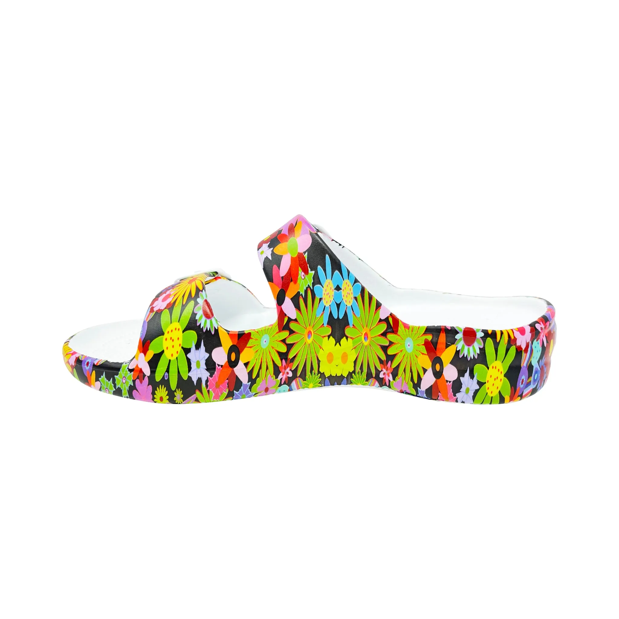 Women's PAW Print Adjustable 2-Strap Sandals - Flower Child